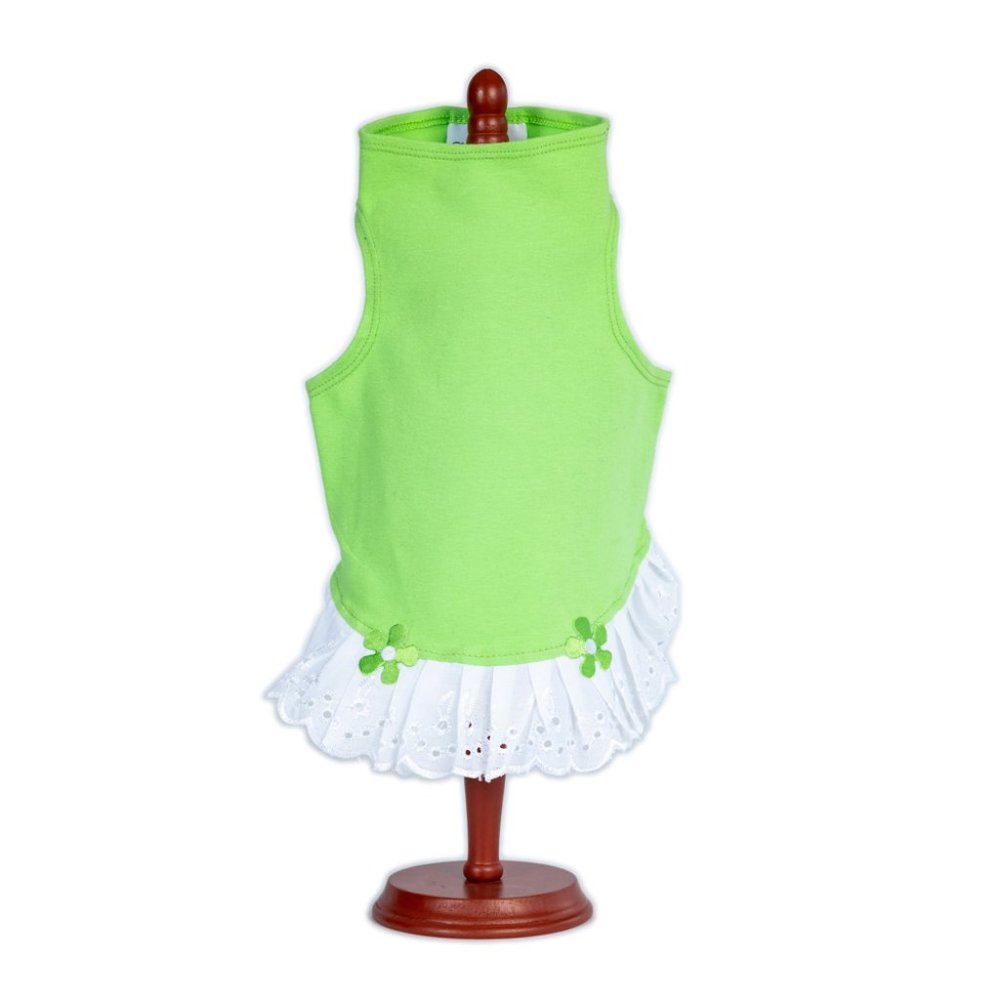 Lime Jersey Dog Dress Size Large
